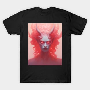 Ethereal Pink Female Demon T-Shirt